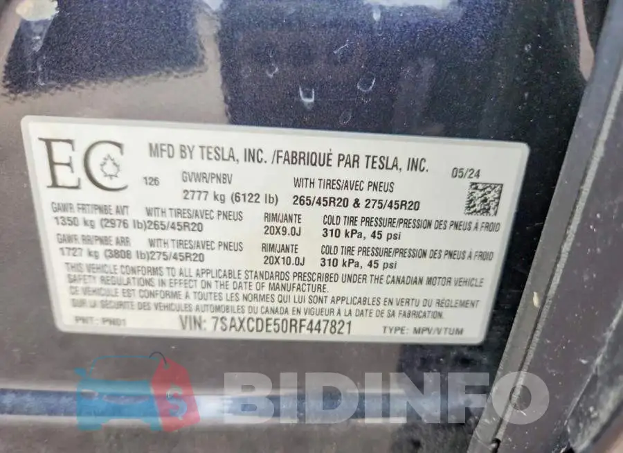 7SAXCDE50RF447821 Photo# 14