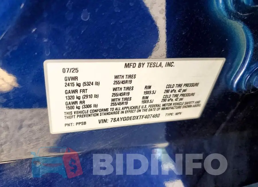 7SAYGDEDXTF407480 Photo# 13