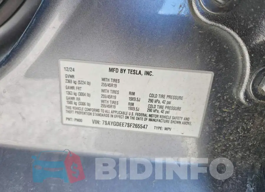 7SAYGDEE7SF265547 Photo# 14