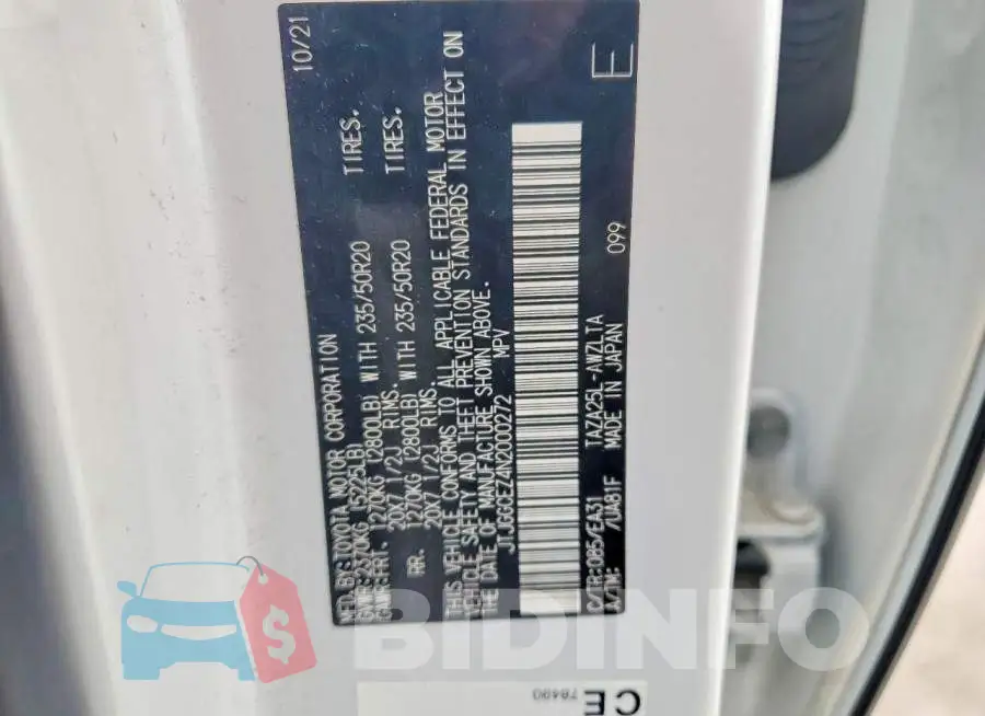 JTJGGCEZ4N2000272 Photo# 14