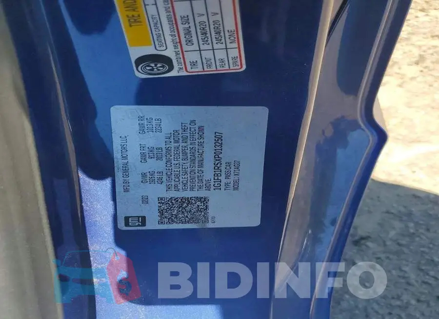 1G1FB1RSXP0132507 Photo# 12