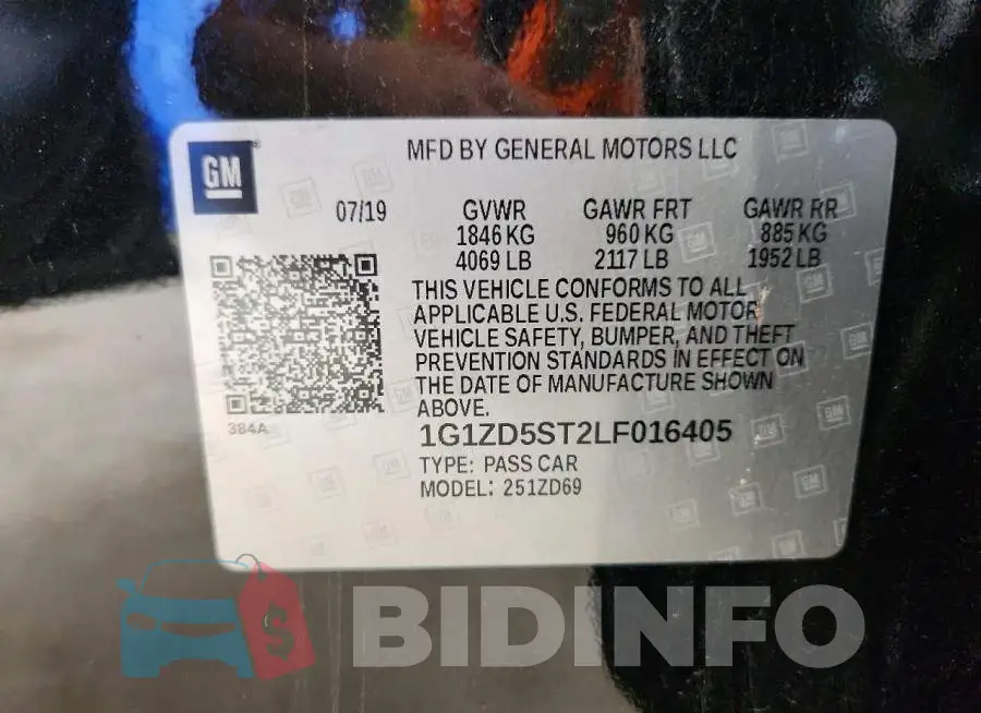 1G1ZD5ST2LF016405 Photo# 12