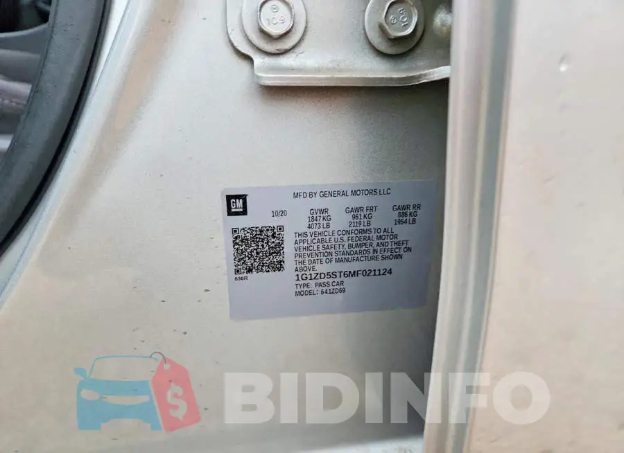 1G1ZD5ST6MF021124 Photo# 12