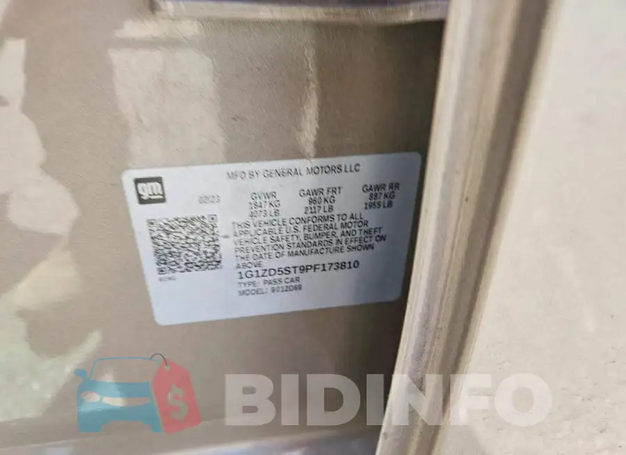 1G1ZD5ST9PF173810 Photo# 12