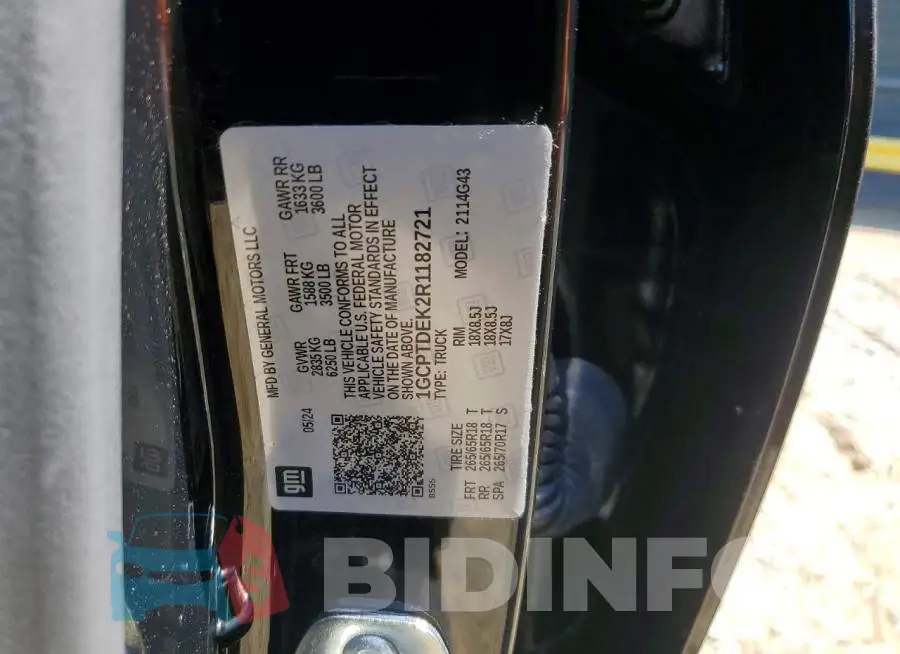 1GCPTDEK2R1182721 Photo# 12