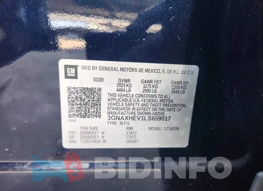 3GNAXHEV1LS659017 Photo# 12