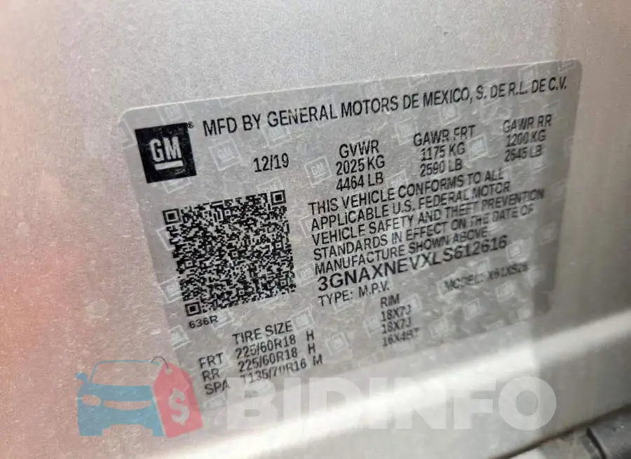 3GNAXNEVXLS612616 Photo# 14