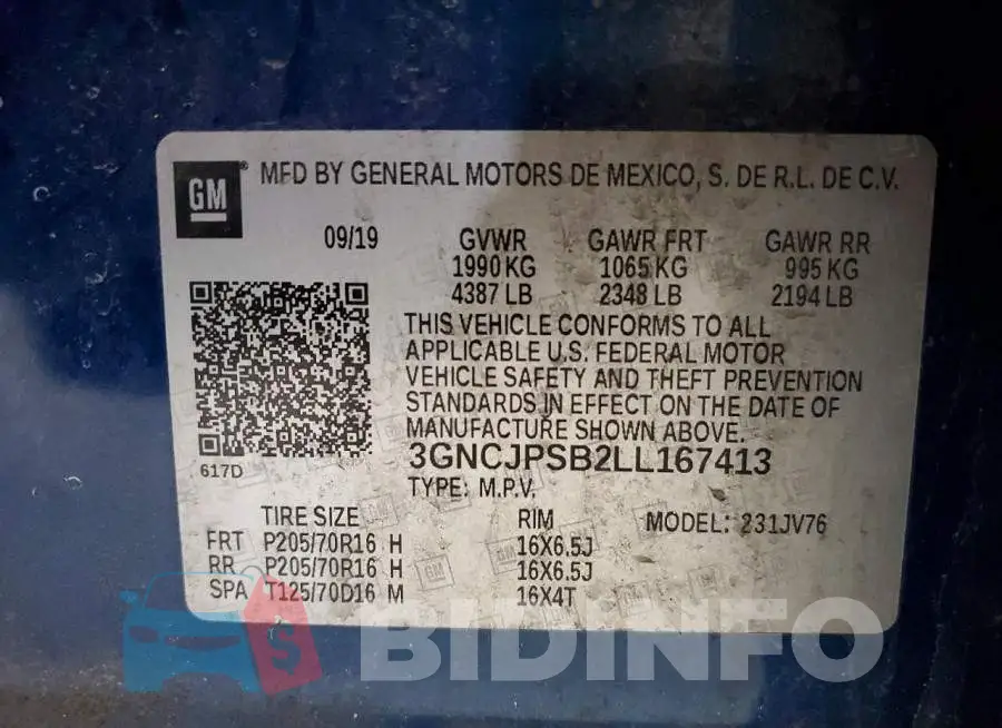 3GNCJPSB2LL167413 Photo# 13