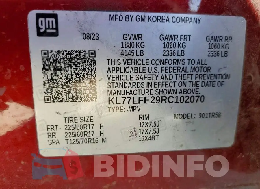 KL77LFE29RC102070 Photo# 13