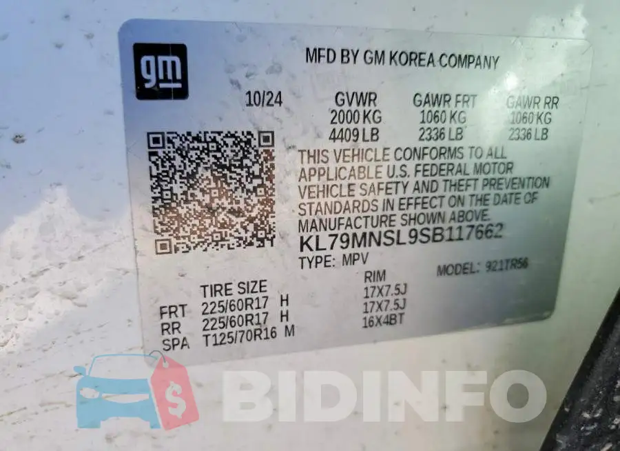 KL79MNSL9SB117662 Photo# 14