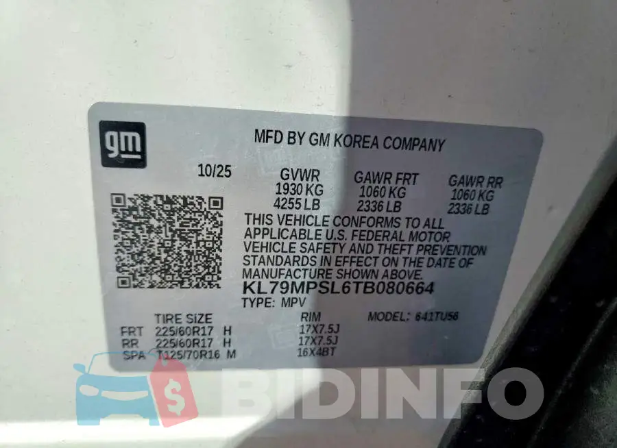 KL79MPSL6TB080664 Photo# 13