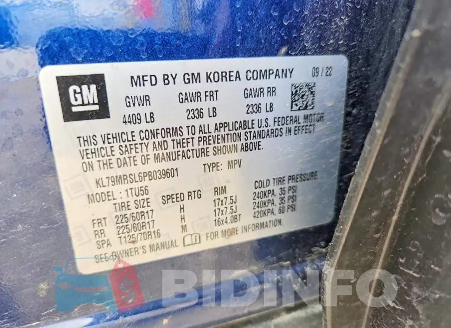 KL79MRSL6PB039601 Photo# 13