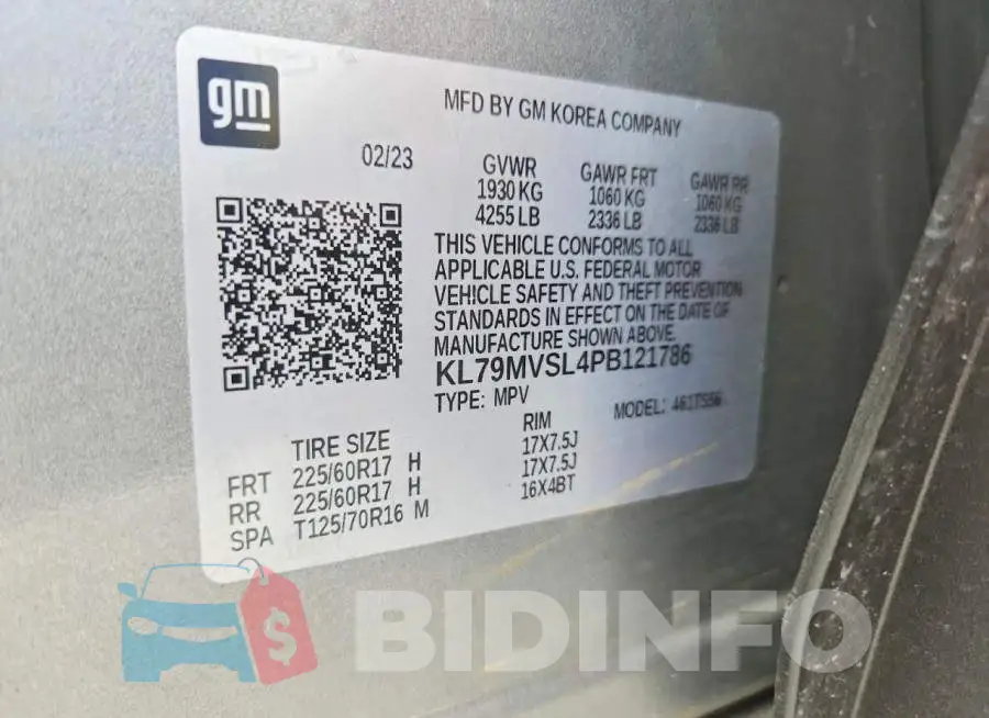 KL79MVSL4PB121786 Photo# 13