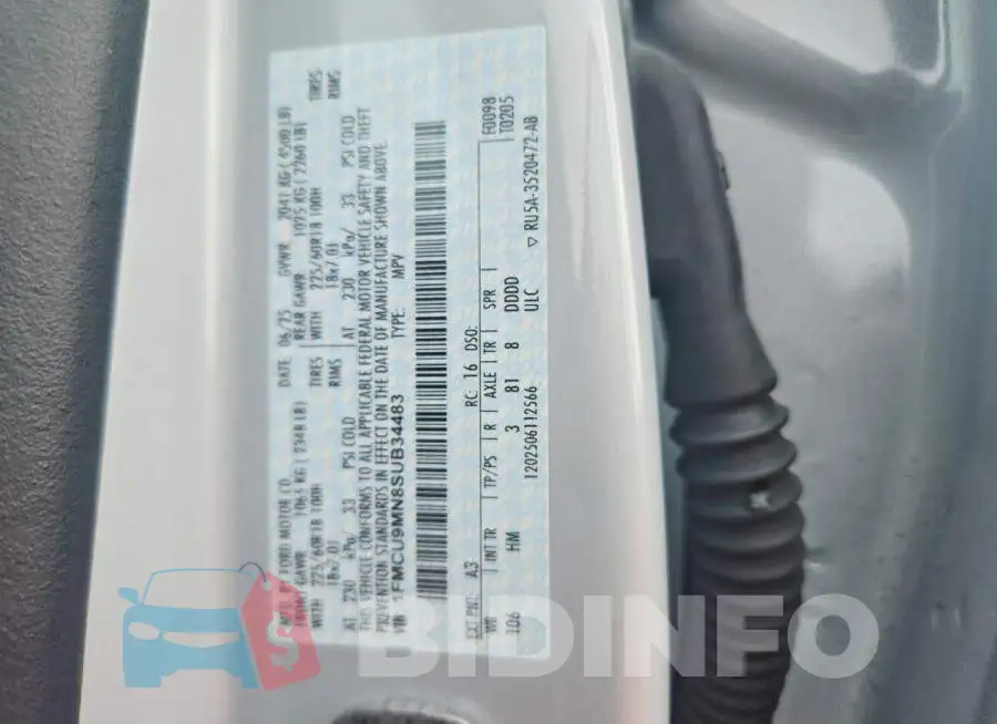 1FMCU9MN8SUB34483 Photo# 13