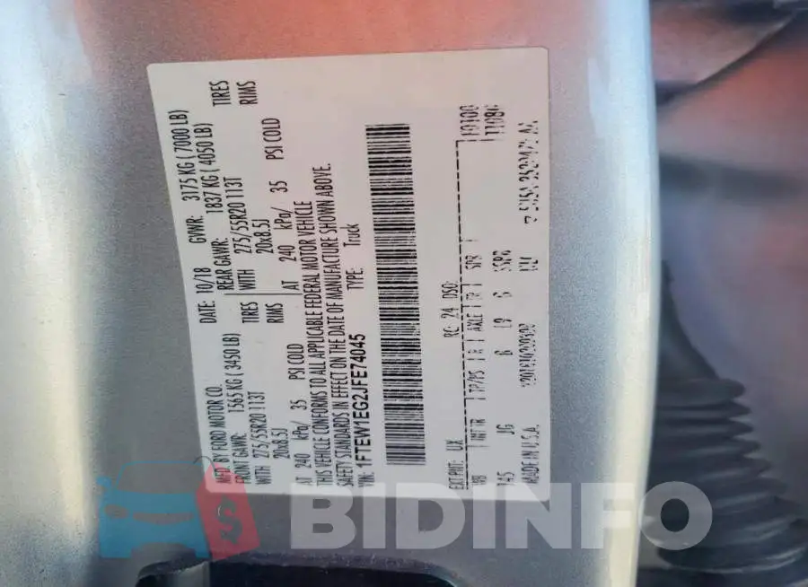 1FTEW1EG2JFE74045 Photo# 13