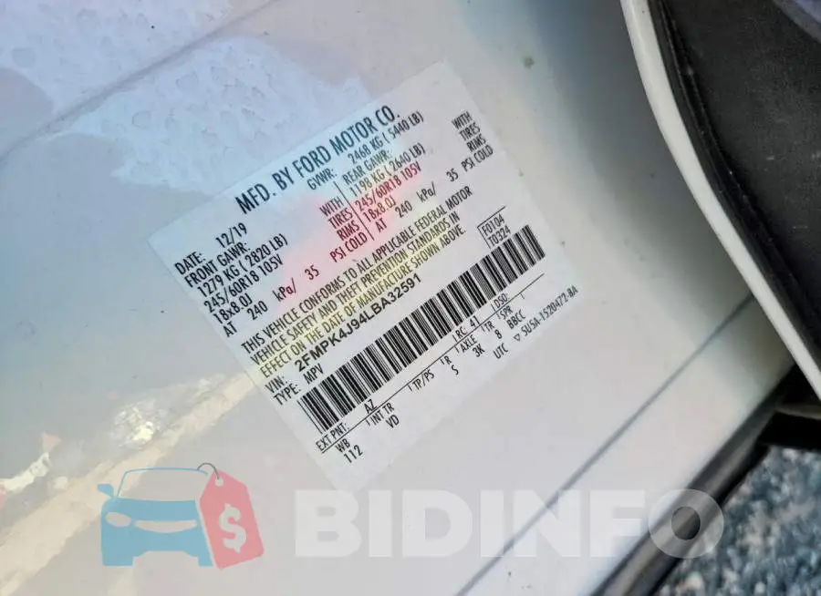 2FMPK4J94LBA32591 Photo# 13