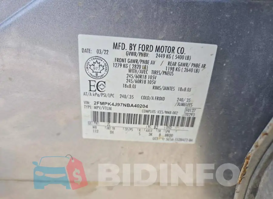 2FMPK4J97NBA40204 Photo# 13
