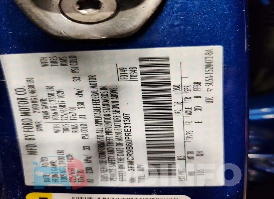 3FMCR9B60PRE31307 Photo# 13