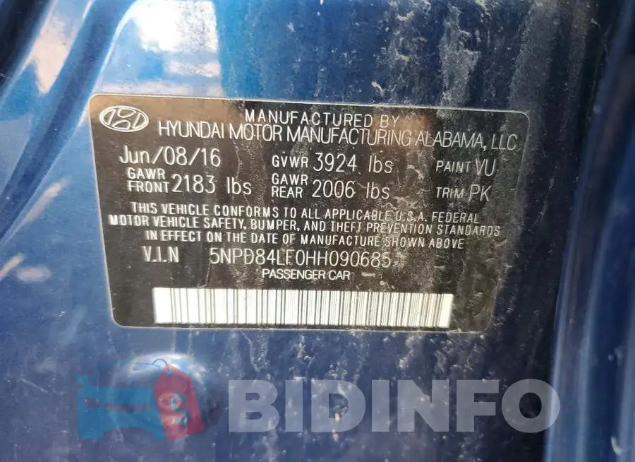 5NPD84LF0HH090685 Photo# 12