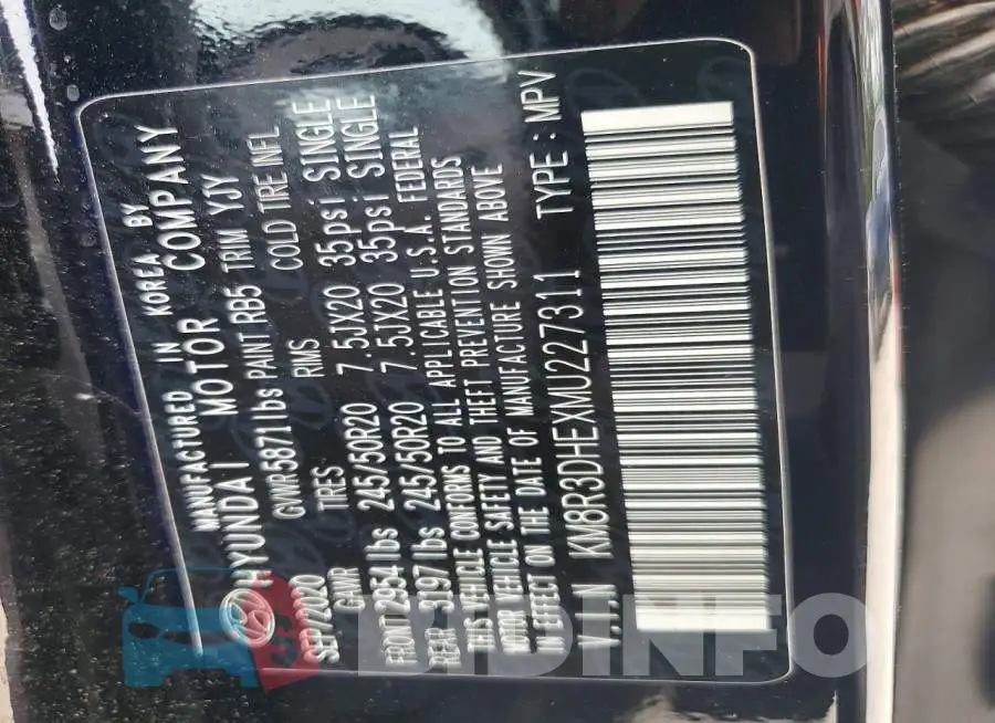 KM8R3DHEXMU227311 Photo# 13