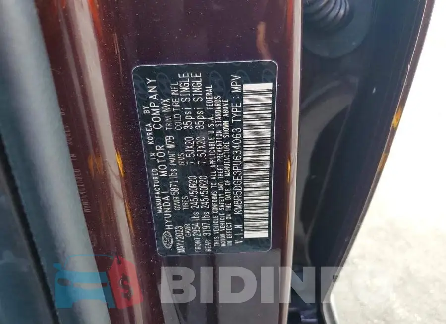 KM8R5DGE3PU634063 Photo# 12