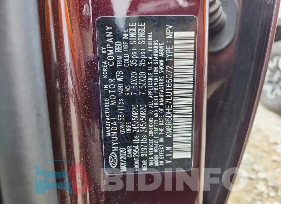 KM8R5DHE7LU166072 Photo# 13