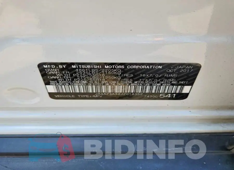 JA4AZ3A34JZ018352 Photo# 13