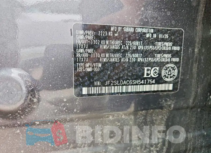 JF2SLDAC6SH541754 Photo# 14