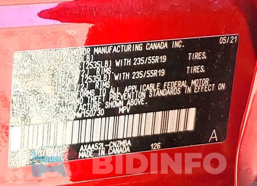 2T3C1RFV2MW150730 Photo# 13