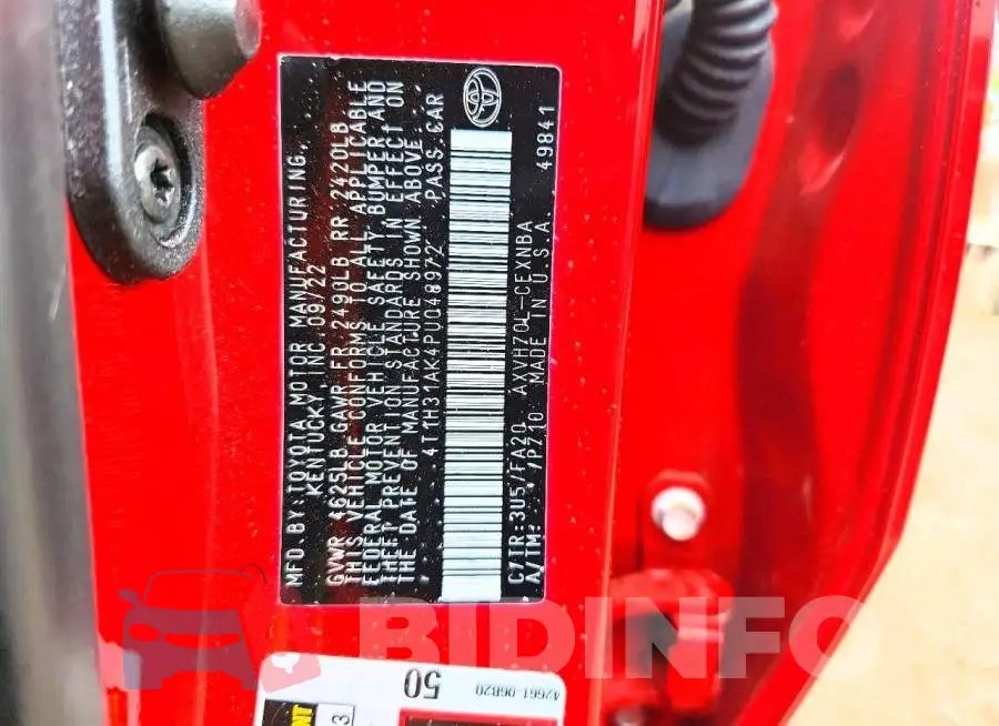 4T1H31AK4PU048972 Photo# 12