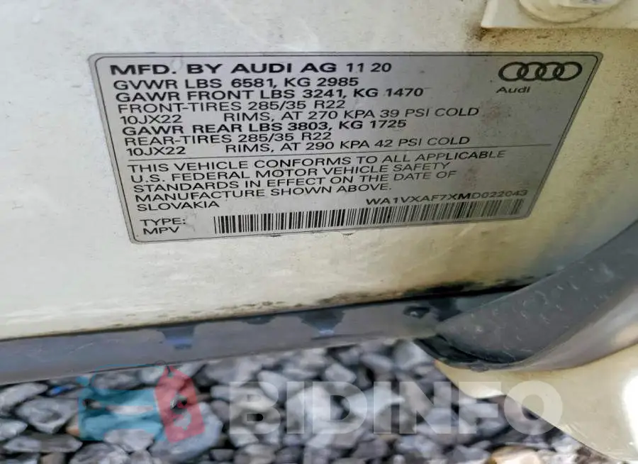 WA1VXAF7XMD022043 Photo# 13