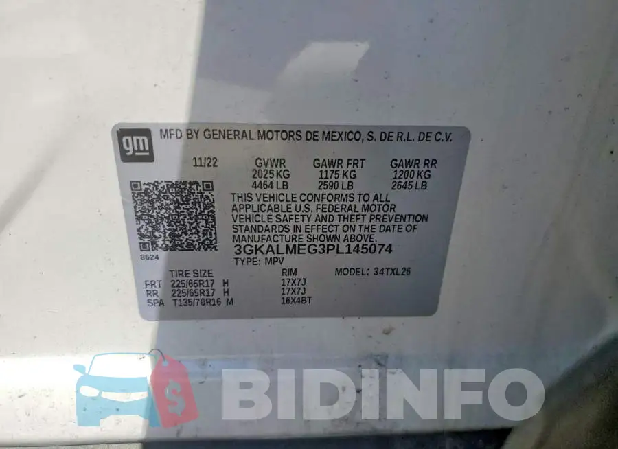 3GKALMEG3PL145074 Photo# 13