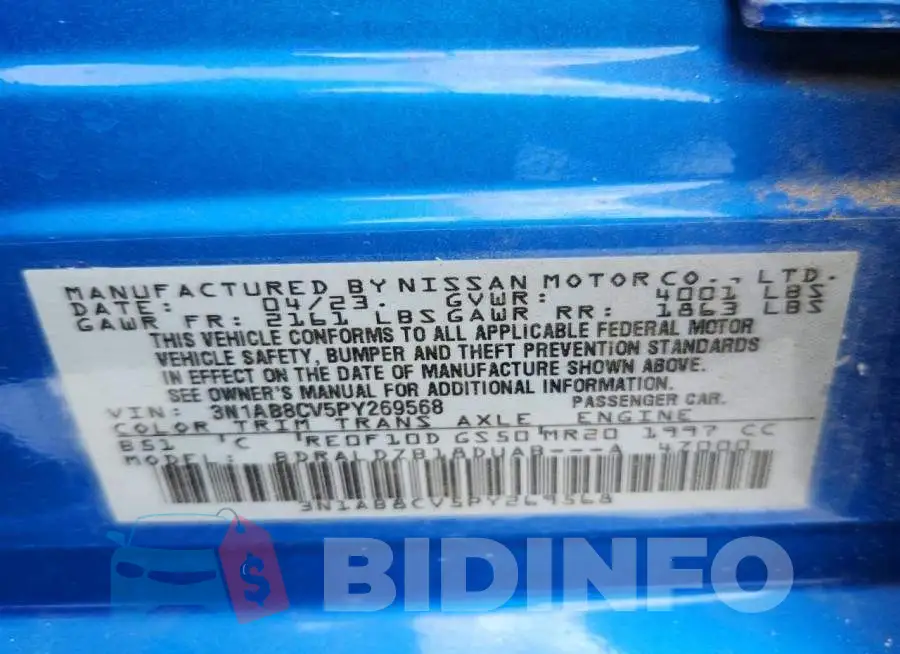 3N1AB8CV5PY269568 Photo# 12