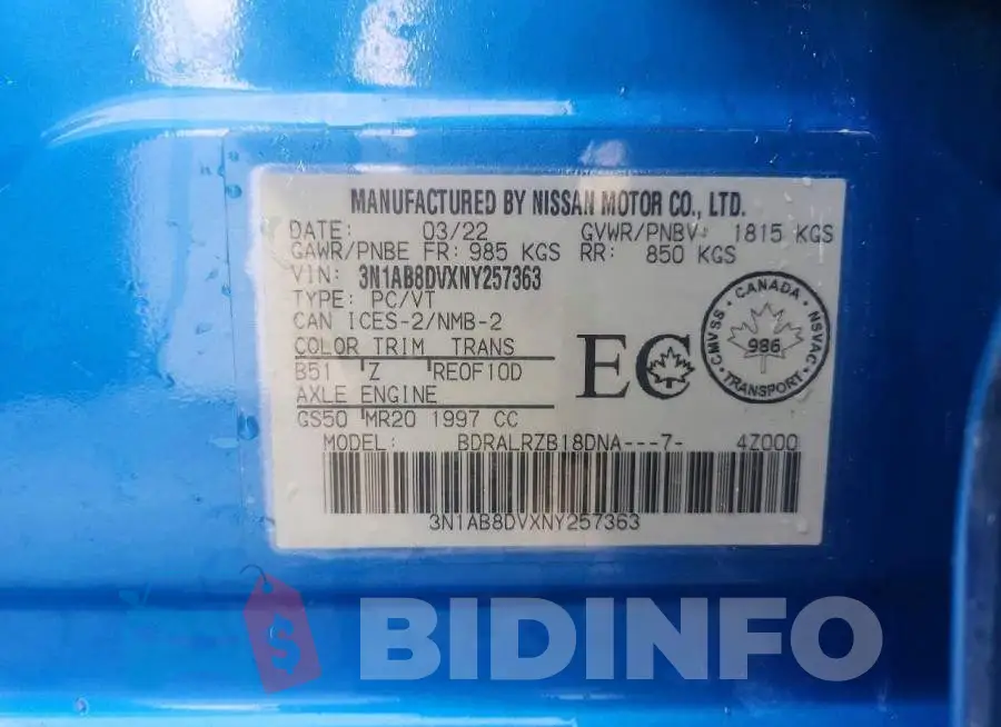 3N1AB8DVXNY257363 Photo# 12