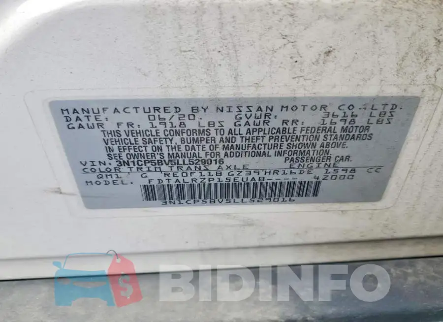 3N1CP5BV5LL529016 Photo# 13