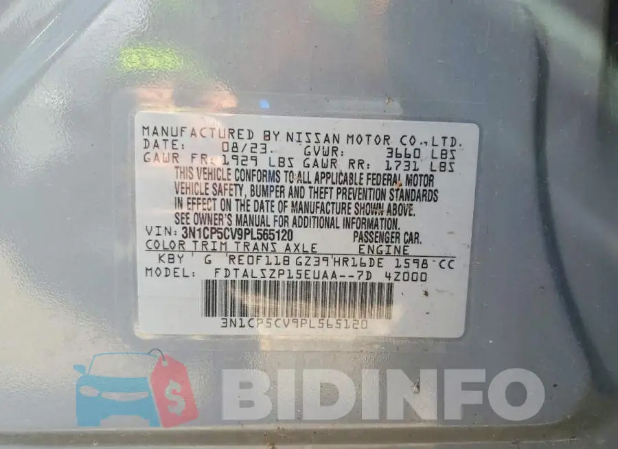 3N1CP5CV9PL565120 Photo# 13