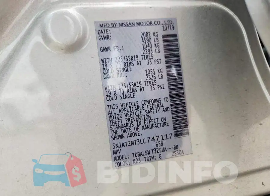5N1AT2MT3LC747117 Photo# 14