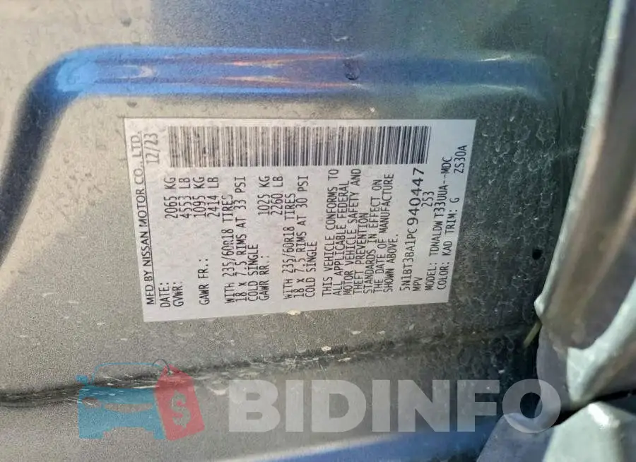 5N1BT3BA1PC940447 Photo# 12