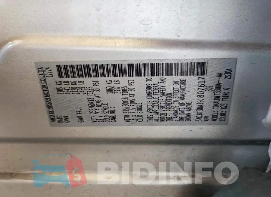 5N1BT3BA3SC807617 Photo# 14