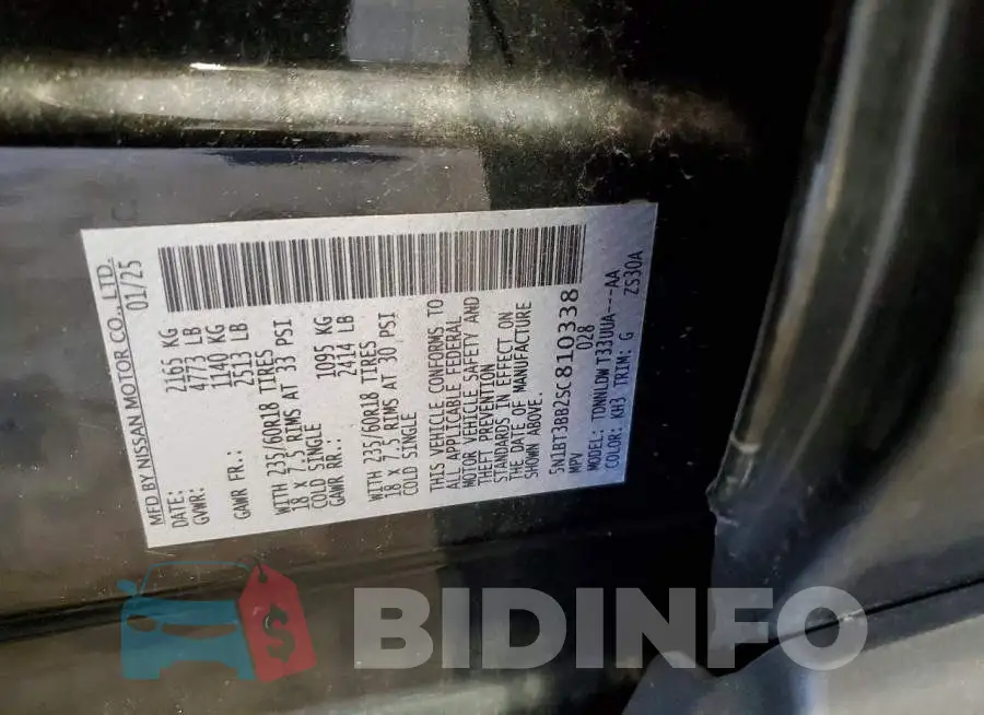 5N1BT3BB2SC810338 Photo# 14