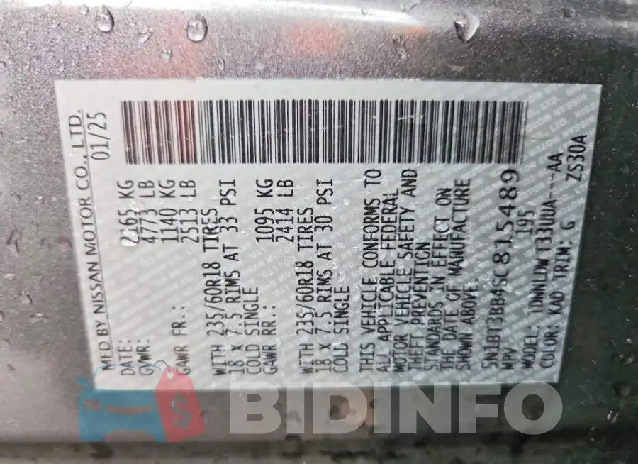 5N1BT3BB4SC815489 Photo# 13