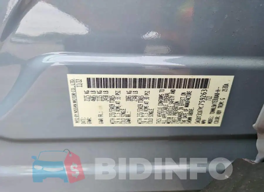 5N1BT3CB7PC759263 Photo# 14