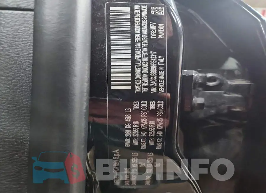 ZACCJBBB9HPE42317 Photo# 13