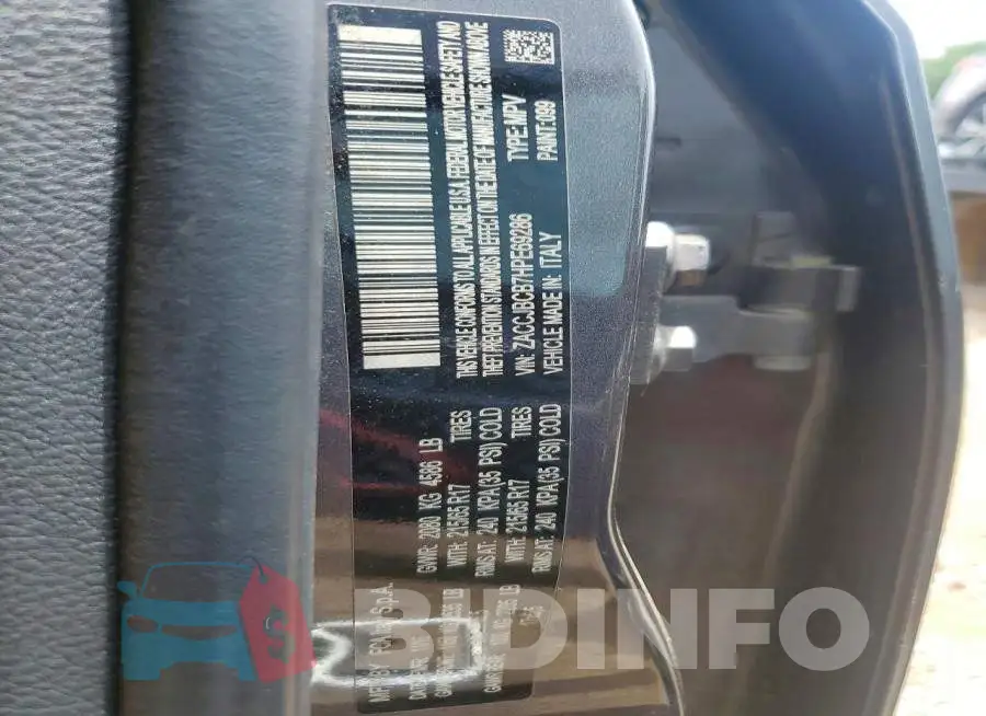 ZACCJBCB7HPE69286 Photo# 12