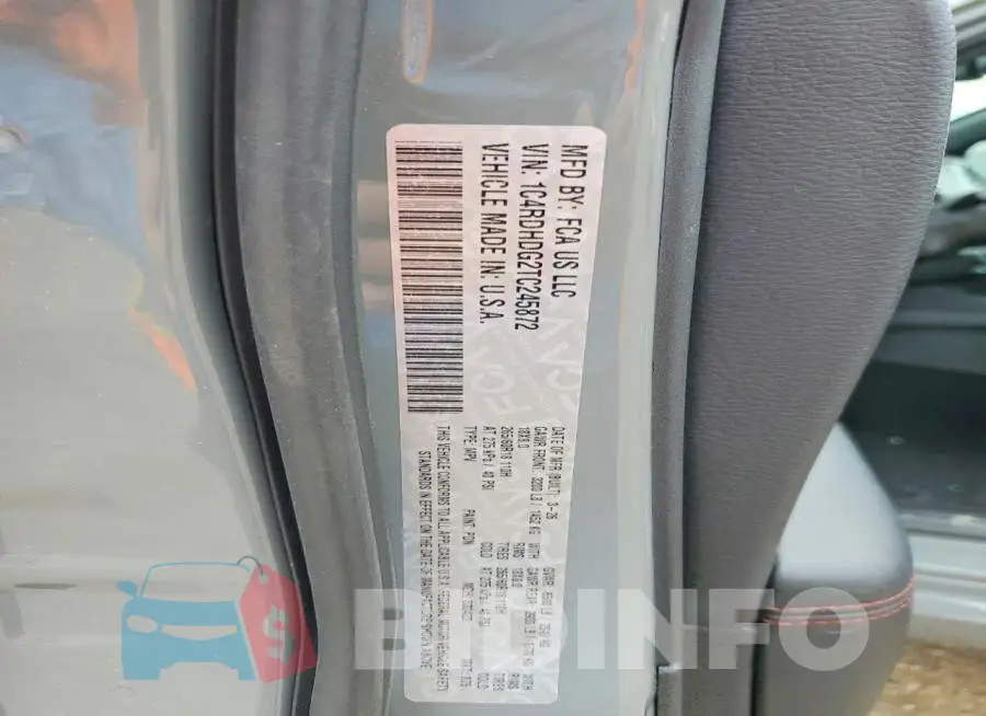 1C4RDHDG2TC245872 Photo# 13