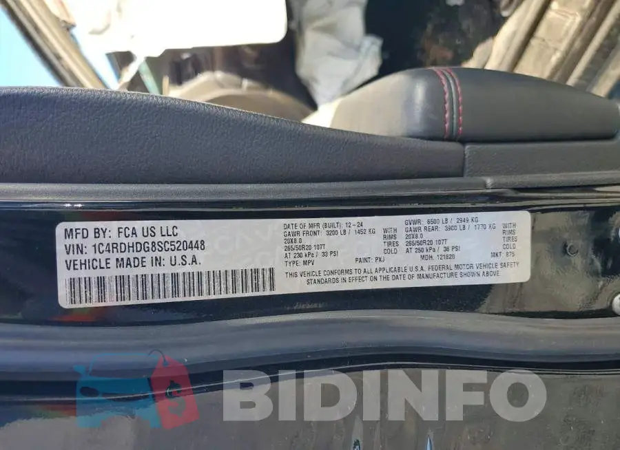 1C4RDHDG8SC520448 Photo# 13