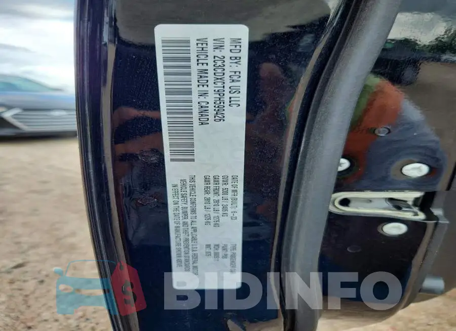 2C3CDXCT9PH599426 Photo# 12