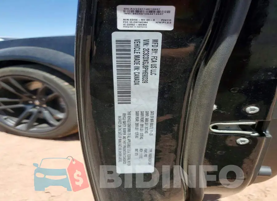2C3CDXGJ8PH690339 Photo# 12