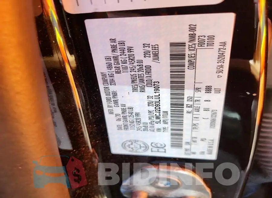 5LMCJ2D93LUL19073 Photo# 13