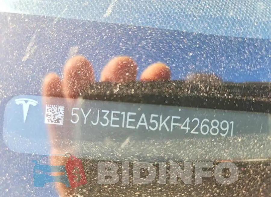5YJ3E1EA5KF426891 Photo# 12